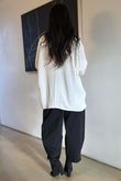 Suki Drape Cowl Blouse White /5=